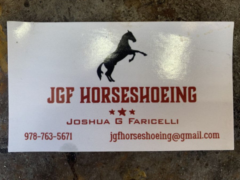 Visit JGF Horseshoeing