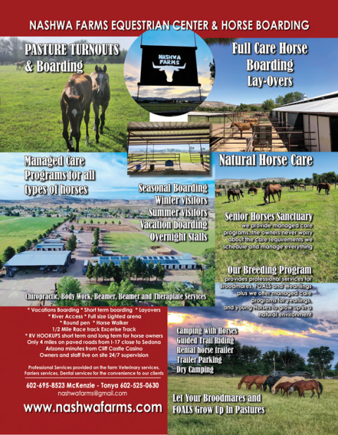 Visit Arizona Equestrian Boarding Facility & RETIREMENT HORSES care programs